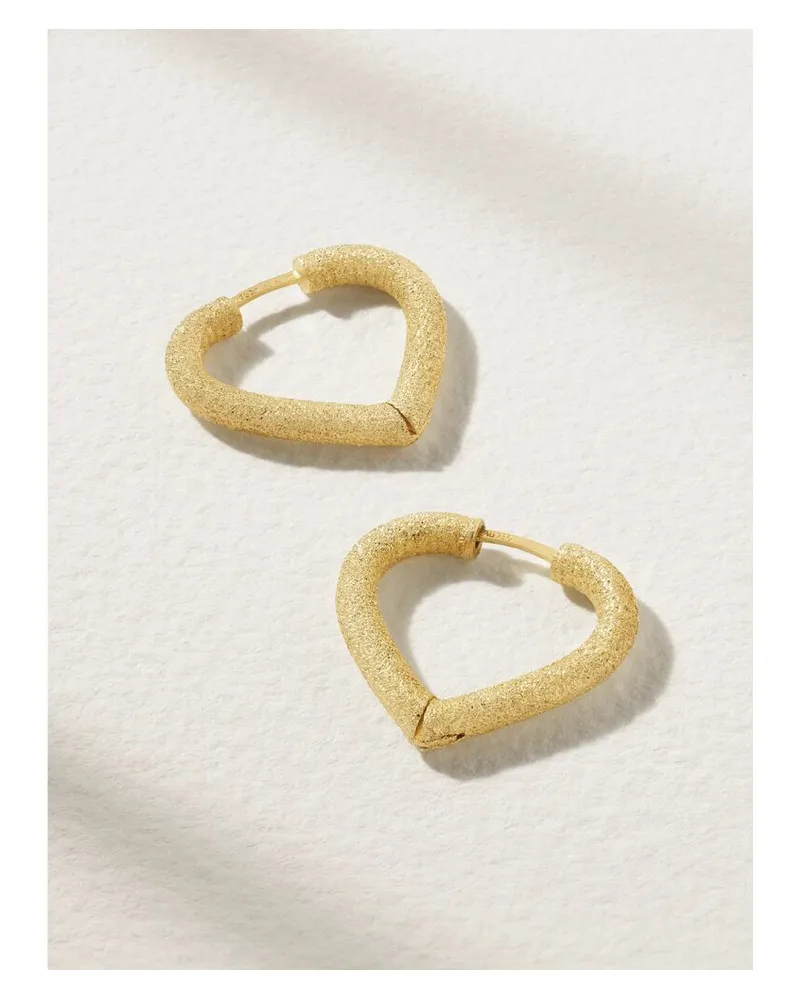 Carolina Bucci Cuore Huggy Creolen Aus 18 Karat Gold Gold