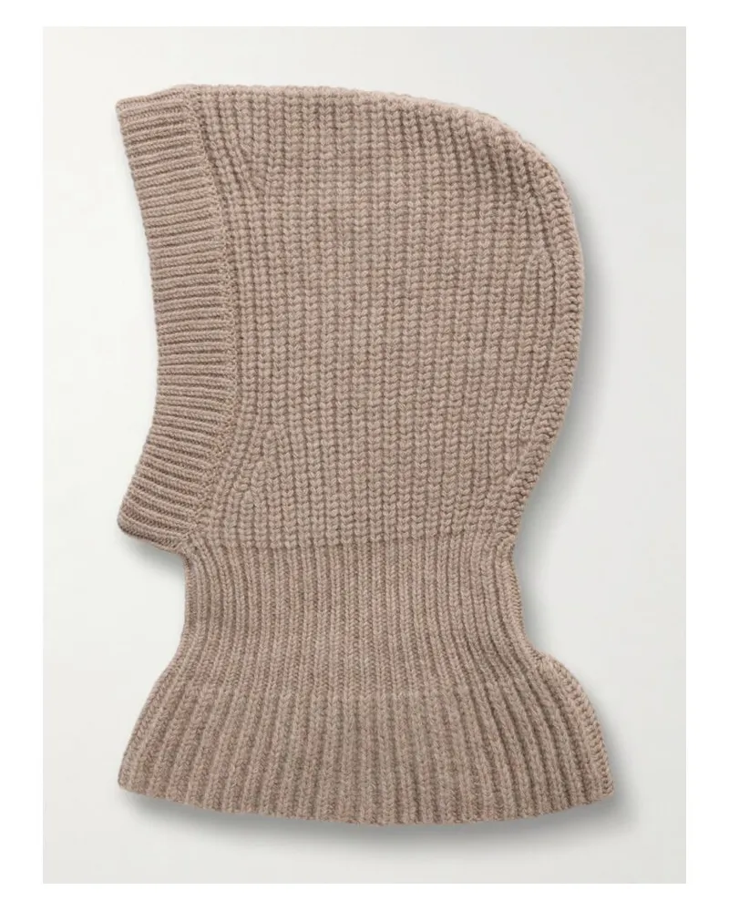 Christophe Lemaire Balaklava Aus Gerippter Wolle - Neutral Neutral