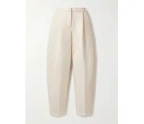 Sportswear Barrel-hose Aus Jersey Aus Einer Modal-mischung Mit Falten - Creme