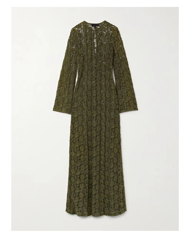 Nili Lotan Della Maxikleid Aus Gehäkelter Baumwolle - Grün Grün