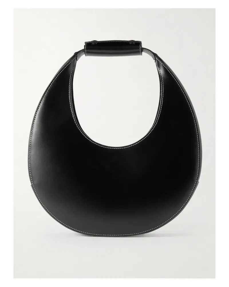 STAUD Moon Leather Tote - Black Black