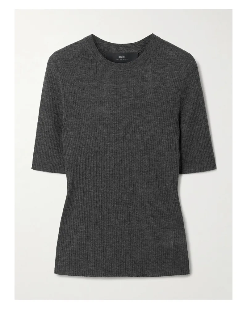 arch4 Belsize Pullover Aus Geripptem Biokaschmir - Grau Grau