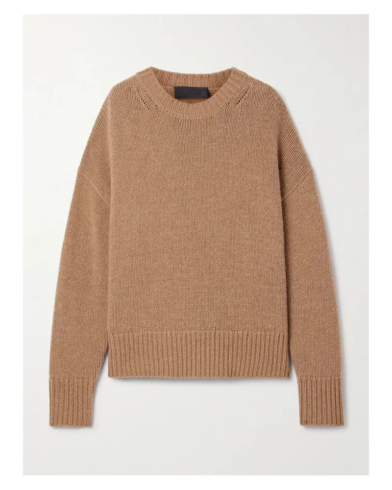 Nili Lotan Donnika Pullover Aus Einer Merinowoll-kaschmirmischung - Braun Braun