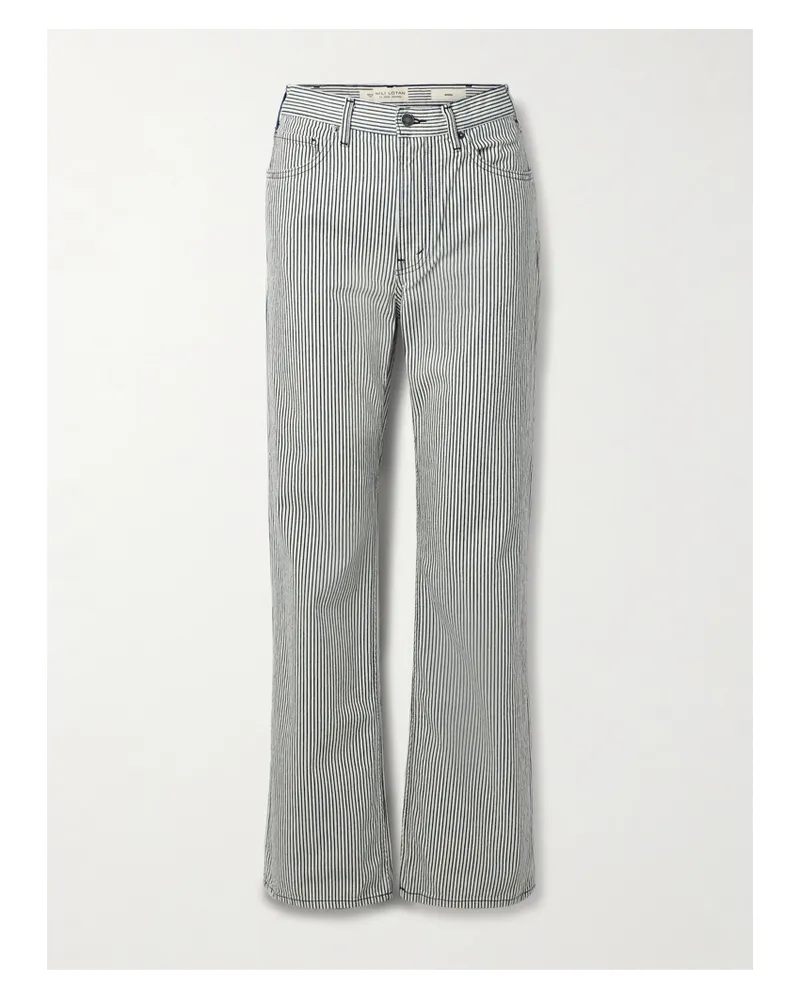 Nili Lotan Mitchell Tief Sitzende Jeans Mit Streifen - Blau Blau