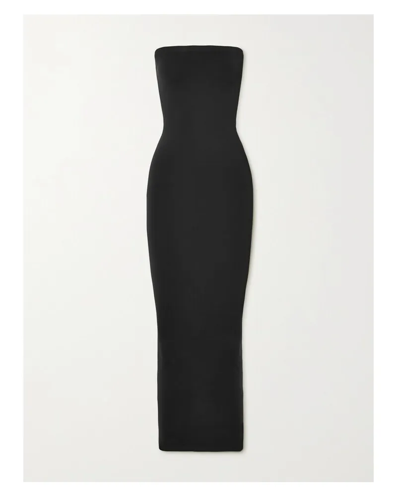 Wolford Fatal Trägerloses Maxikleid Aus Stretch-jersey - Schwarz Schwarz