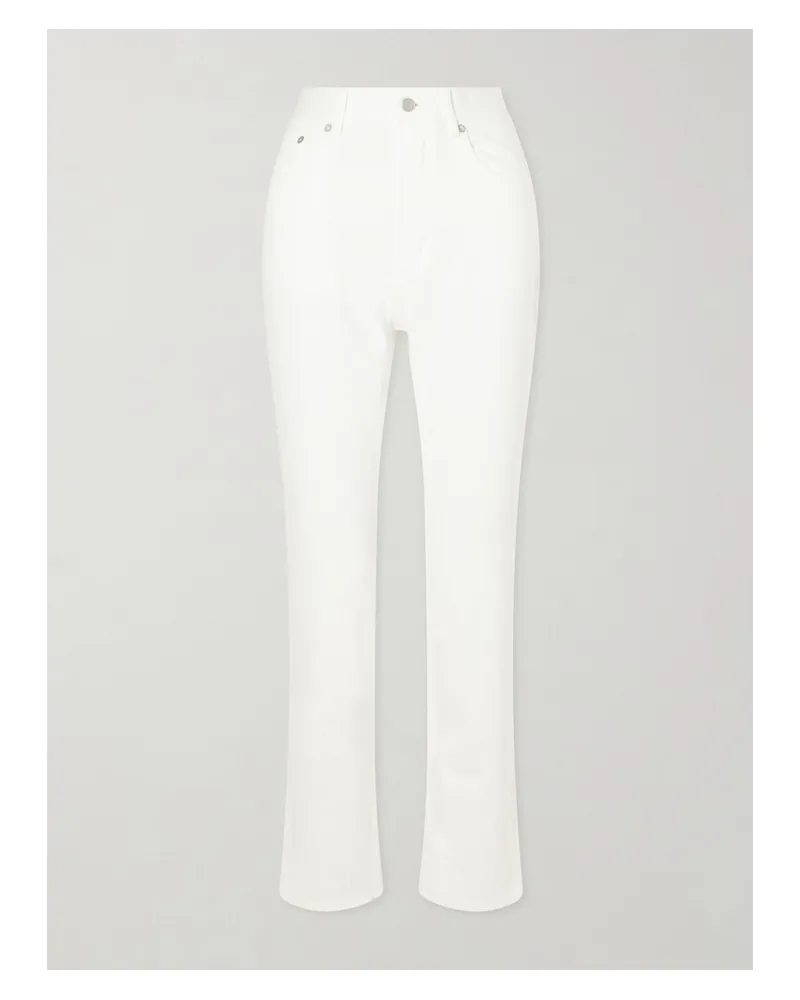 Alaïa High-rise Slim-leg Jeans - White White