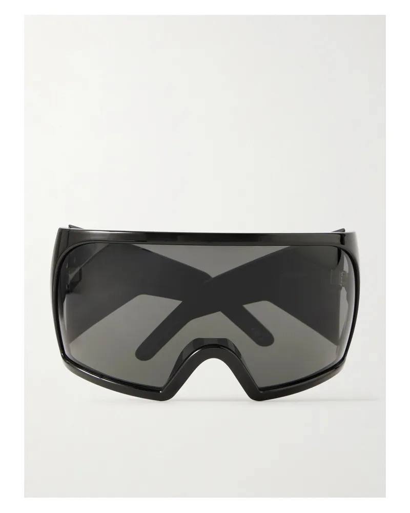 Rick Owens Kriester Mask-frame Sunglasses - Black Black