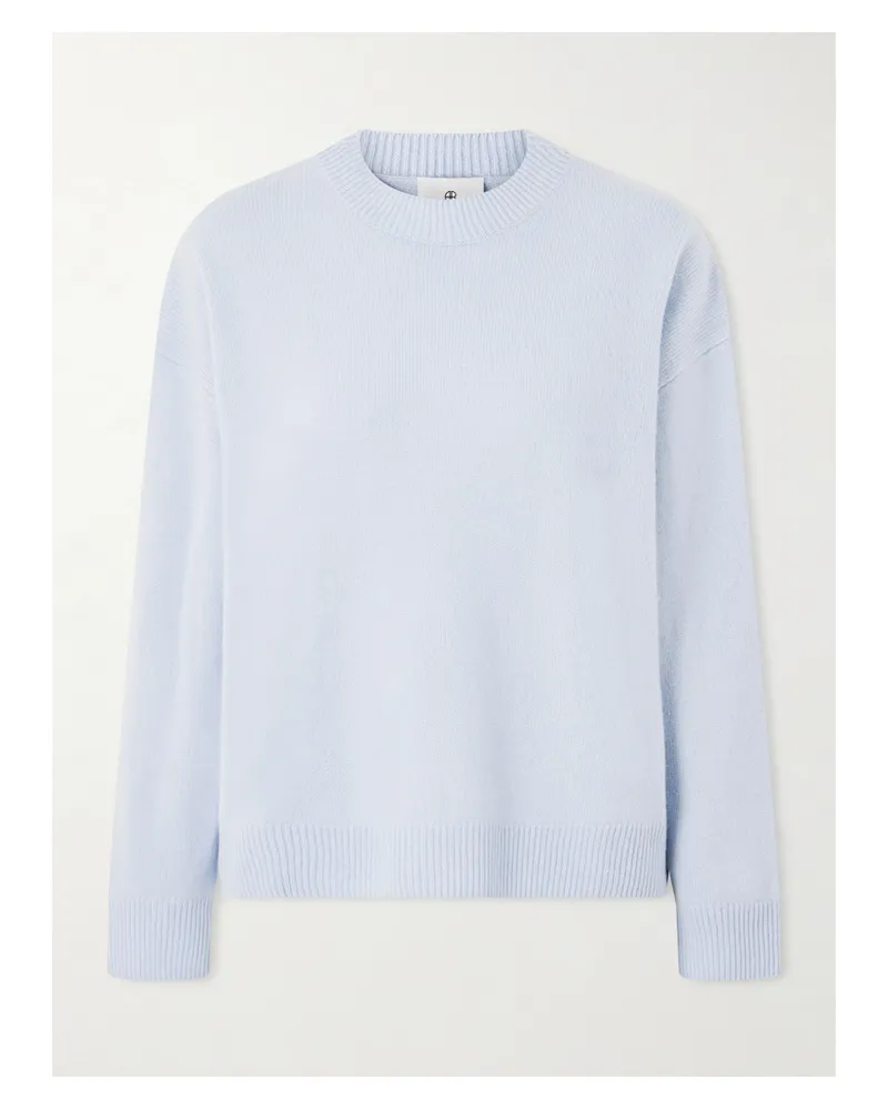Anine Bing Lee Cashmere Sweater - Blue Blue