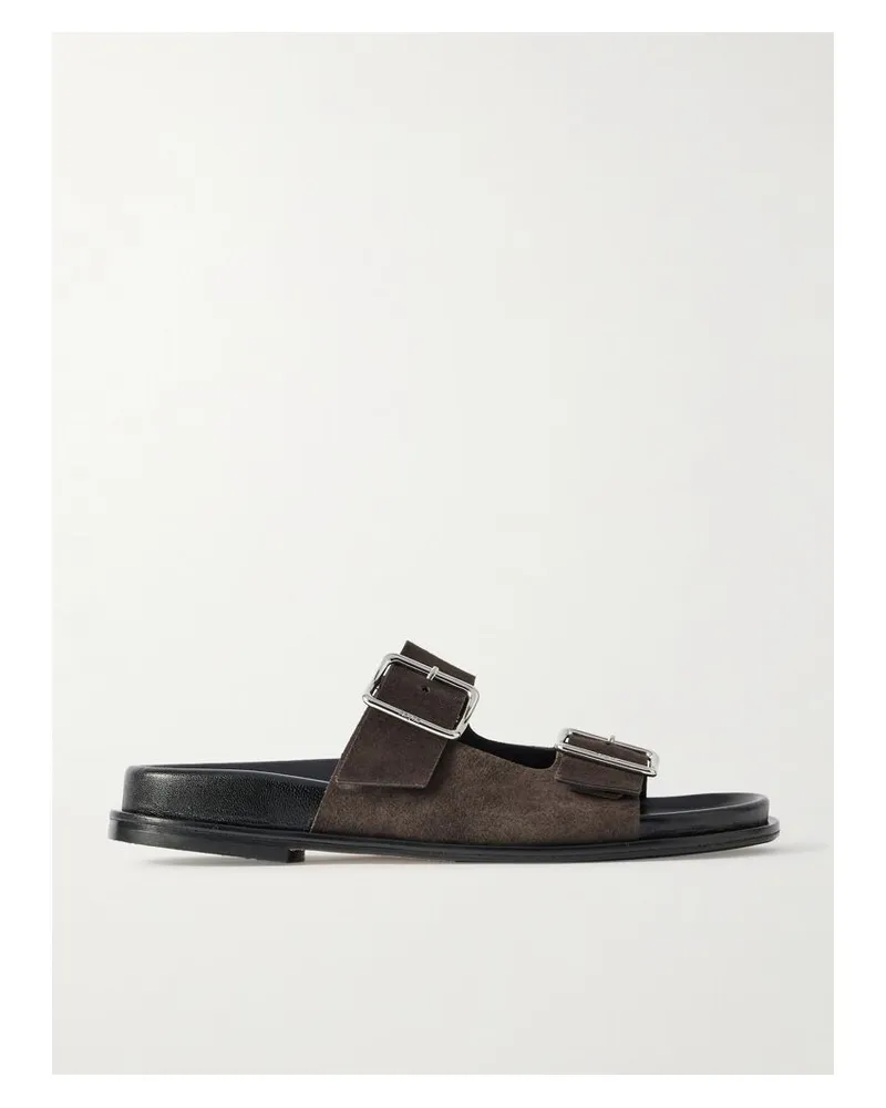 aeyde Meena Sandalen Aus Veloursleder - Braun Braun