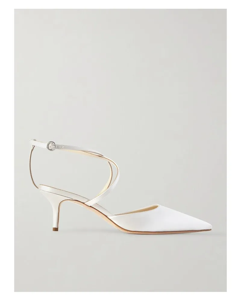 aeyde Salome Pumps Aus Satin - Creme Creme