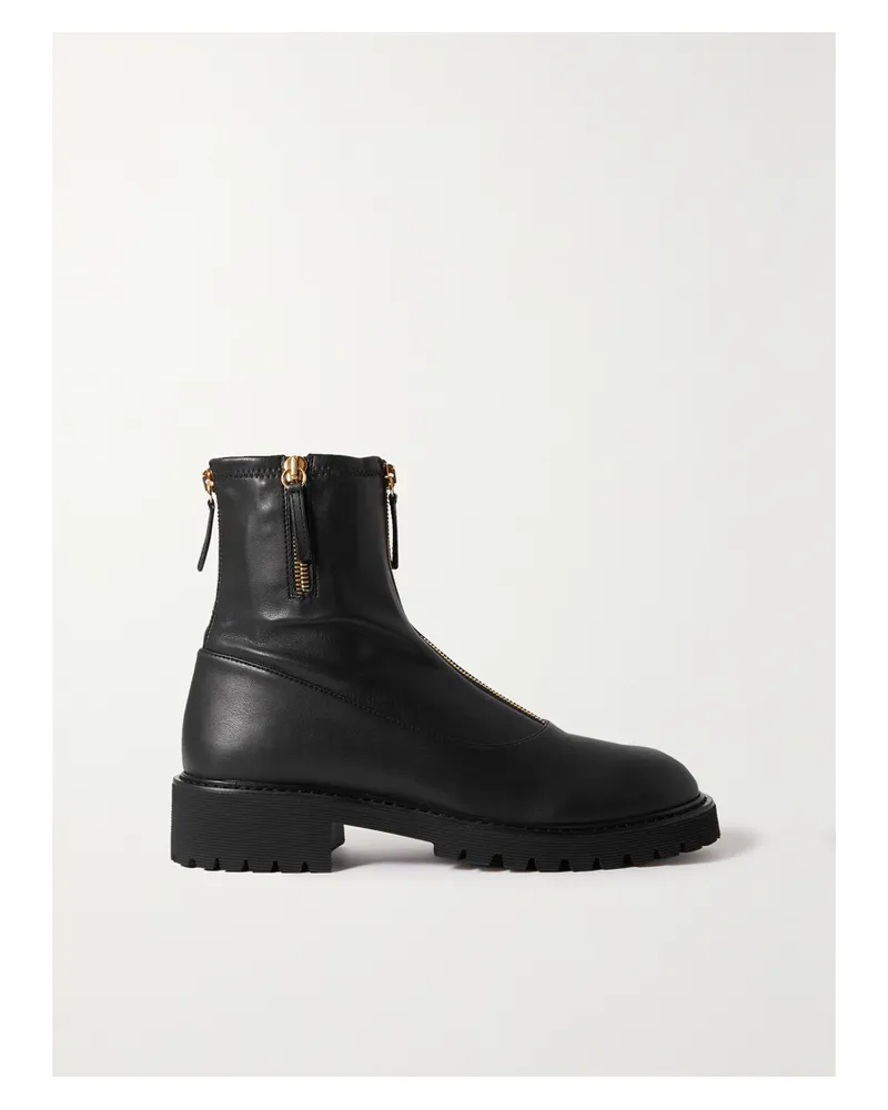 Giuseppe Zanotti Stiefel Aus Leder - Schwarz Schwarz