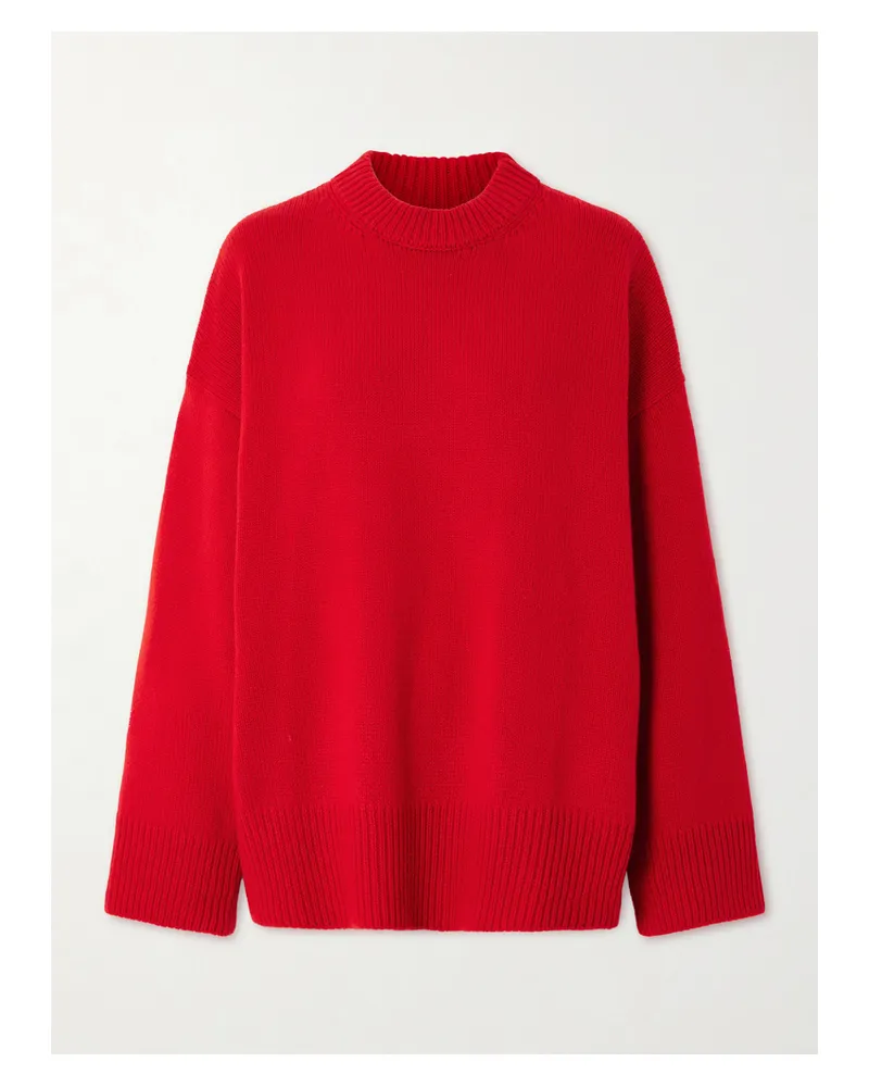 The Elder Statesman Pali Cashmere Sweater - Red Red