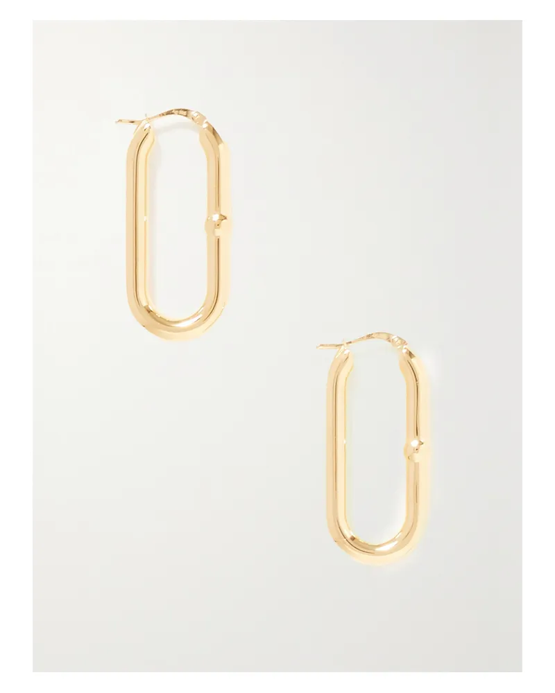 Bottega Veneta Vergoldete Creolen Gold