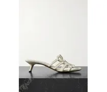 Paula's Ibiza Petal Anagram Mules Aus Leder - Weiß