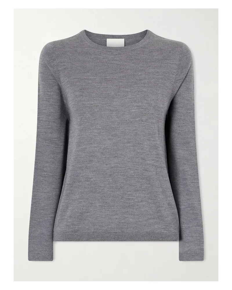 ALLUDE Wollpullover - Grau Grau