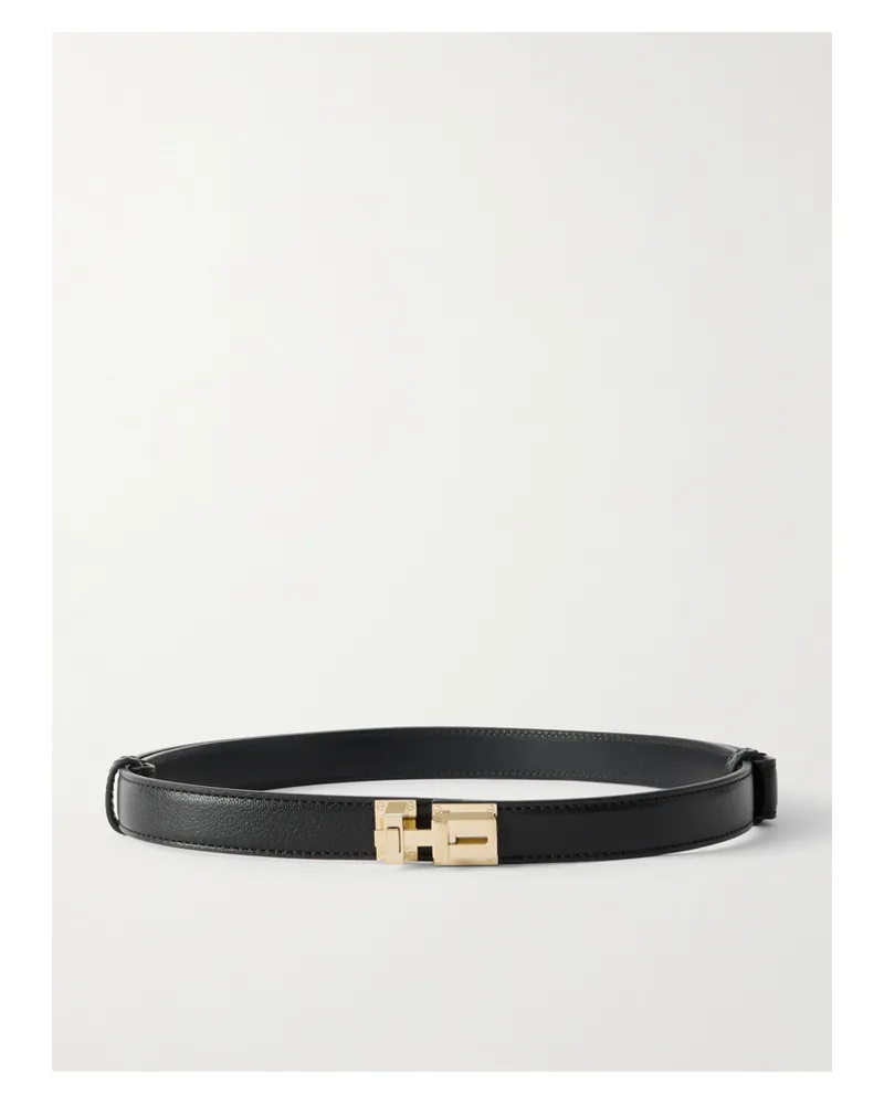 Tom Ford Textured-leather Belt - Black Black