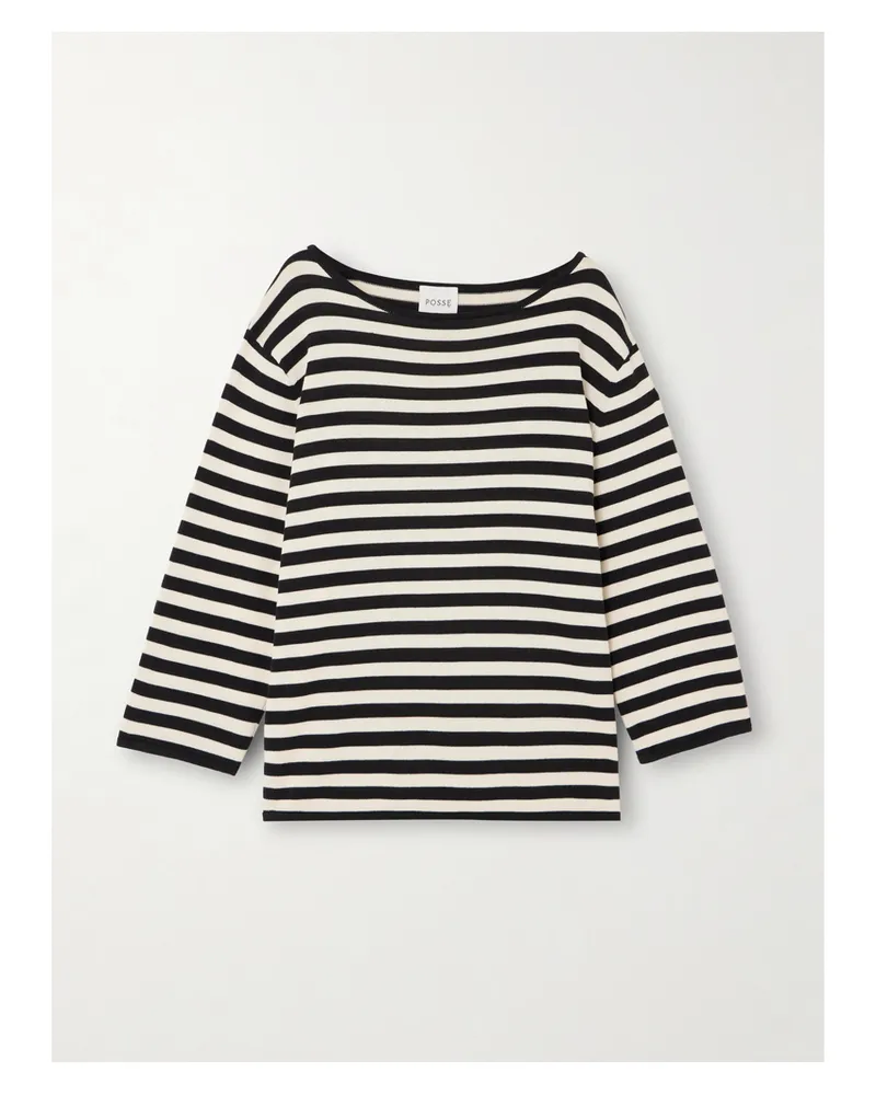 Posse Darcy Striped Pima Cotton Top - Multi Multi