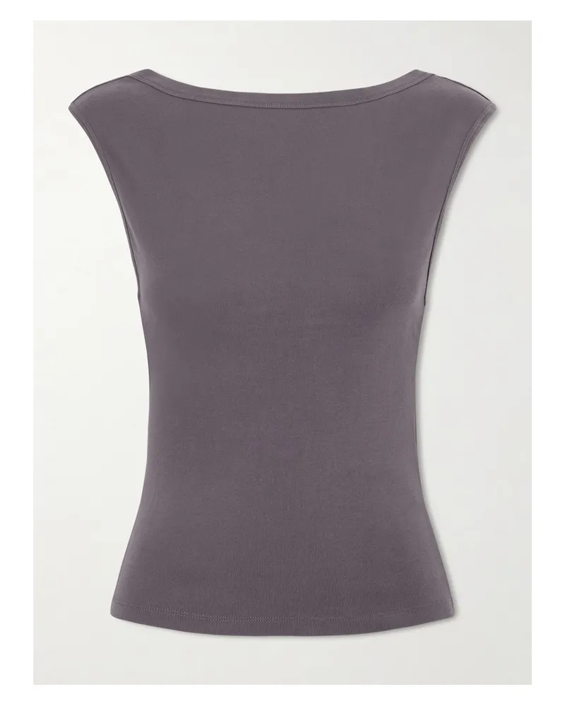 St. Agni Ballerina Oberteil Aus Biobaumwoll-jersey - Grau Grau