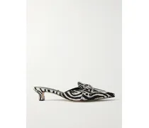 Danielle Mules Aus Kalbshaar Mit Zebraprint Und Schnalle - Animal-Print