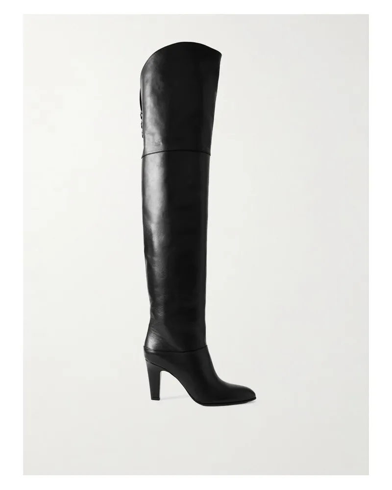 Chloé Eve Overknees Aus Leder - Schwarz Schwarz