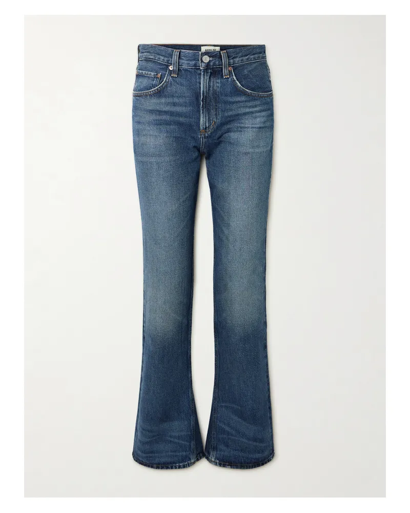 AGOLDE Kick Boot Halbhohe Bootcut-jeans - Blau Blau