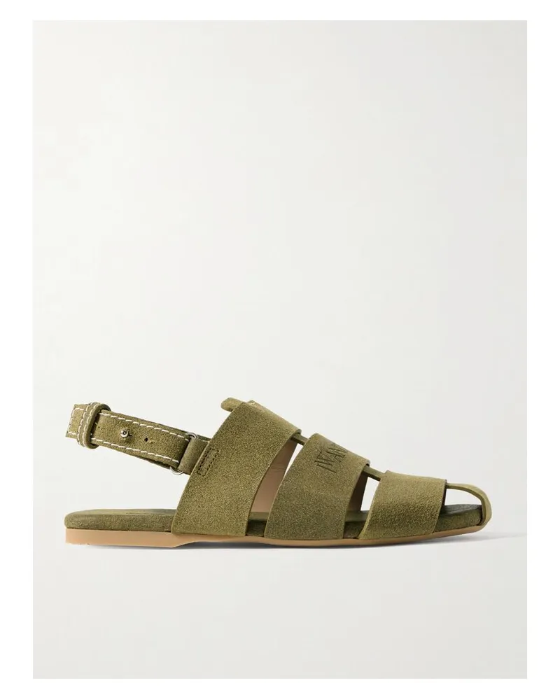 J.W.Anderson Sandalen Aus Veloursleder - Grün Grün