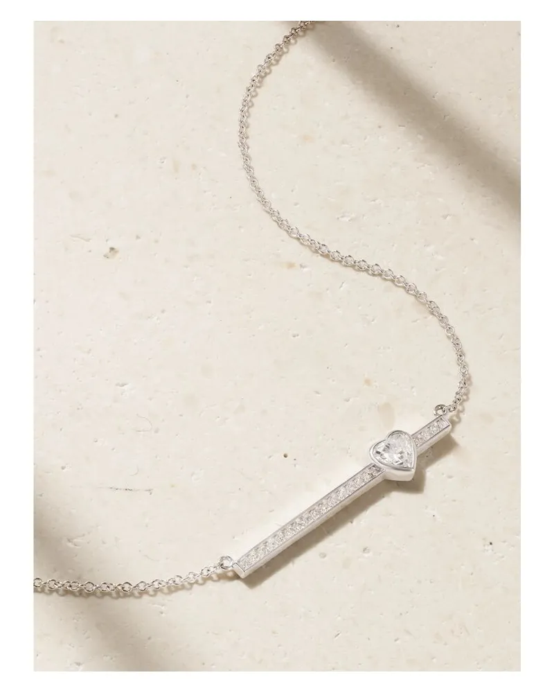 Jennifer Meyer Kette Aus 18 Karat Weißgold Mit Diamanten Gold
