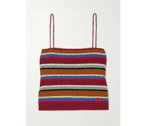 Starkey Top Aus Gestreifter Baumwolle Mit Stickerei - Braun