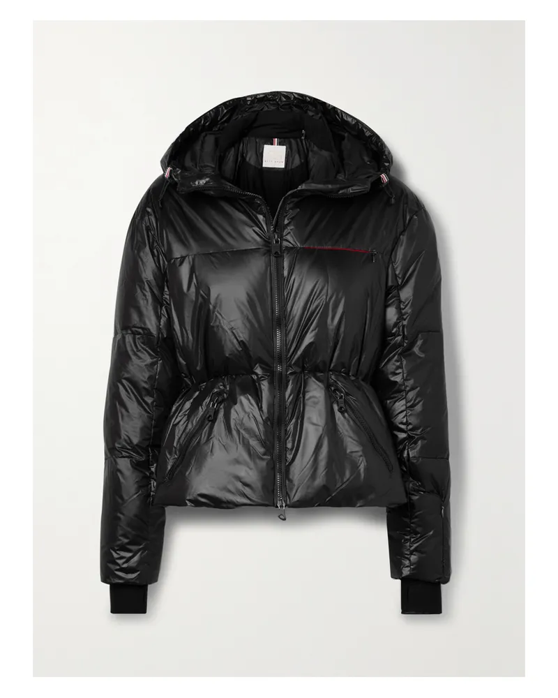 Erin Snow Net Sustain Ledo Gesteppte Skijacke Mit Kapuze - Schwarz Schwarz