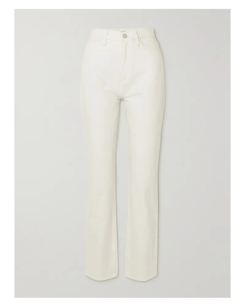 Frame Denim Le High 'n' Tight Hoch Sitzende Jeans Mit Geradem Bein - Weiß Weiß
