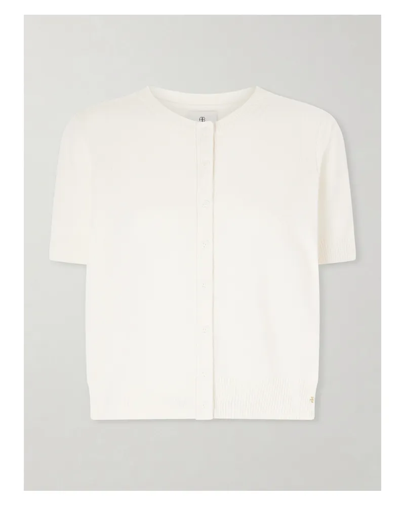 Anine Bing Gracie Cashmere Cardigan - Cream Cream