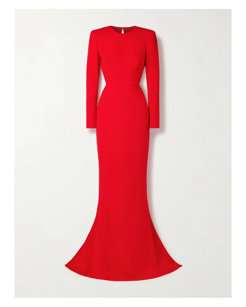 Stella McCartney Robe Aus Crêpe Mit Rückenausschnitt - Rot Rot