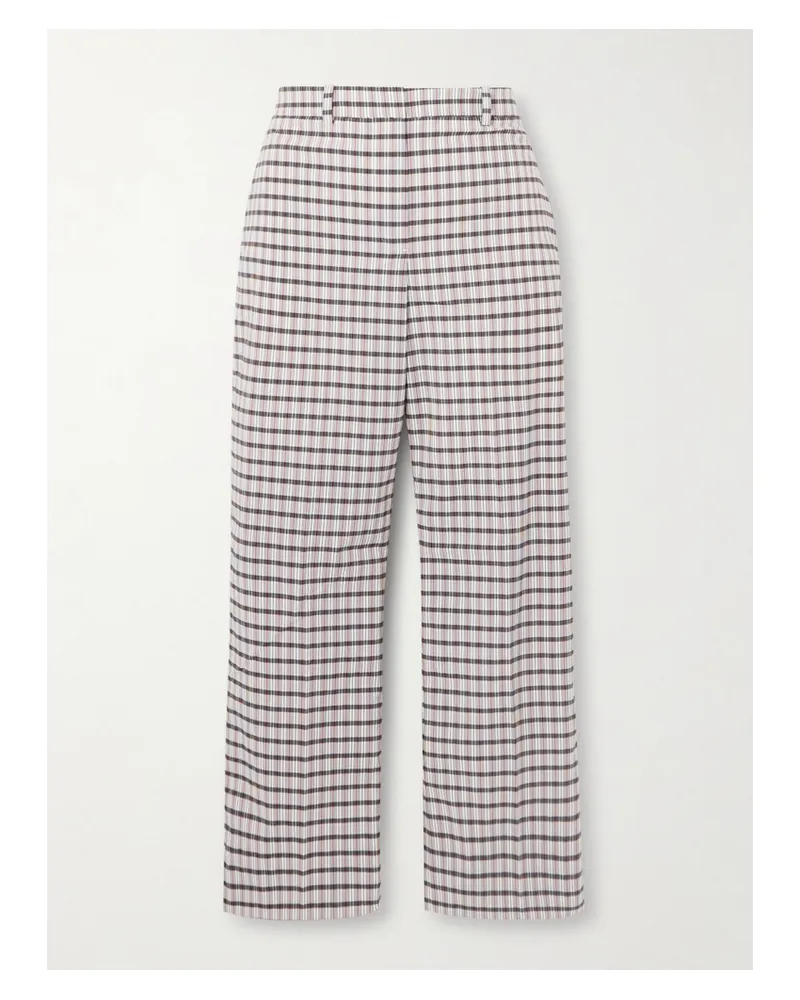 Tory Sport Karierte Golf-hose Mit Geradem Bein Aus Canvas - Mehrfarbig Mehrfarbig