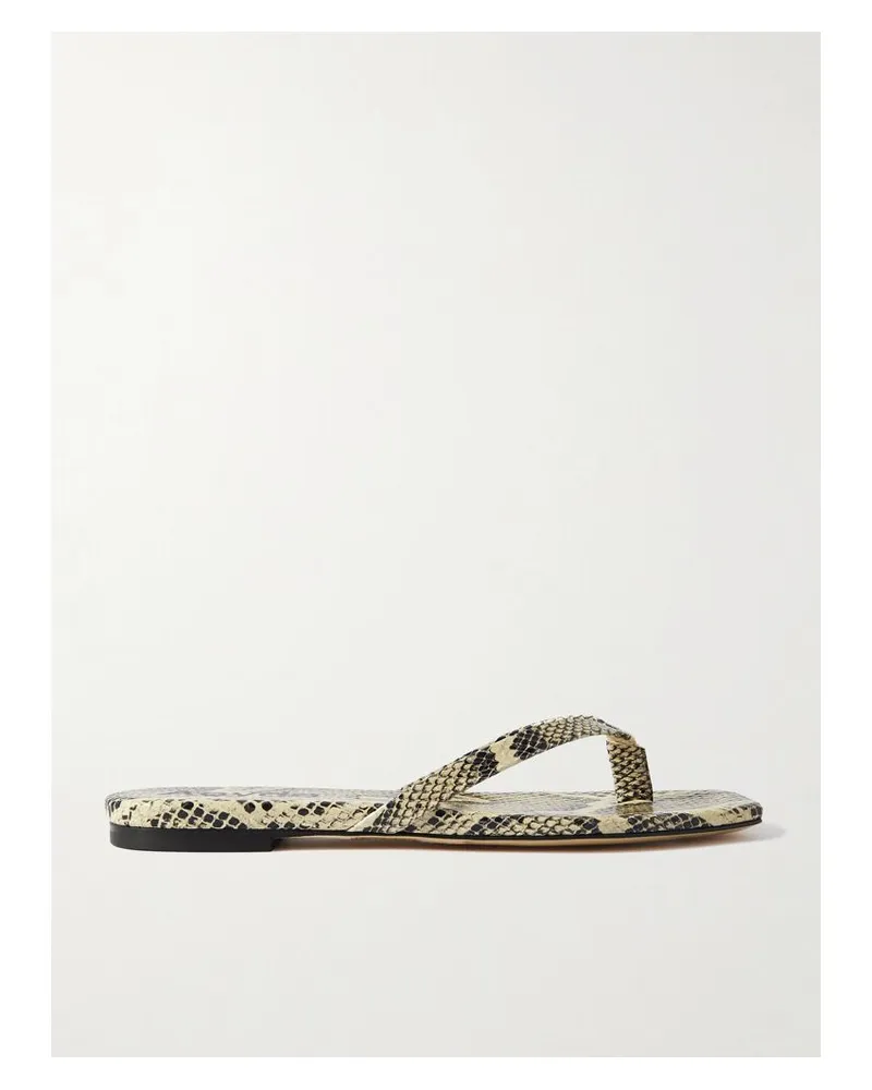 aeyde Renee Sandalen Aus Leder Mit Schlangeneffekt - Animal-Print Animal-print