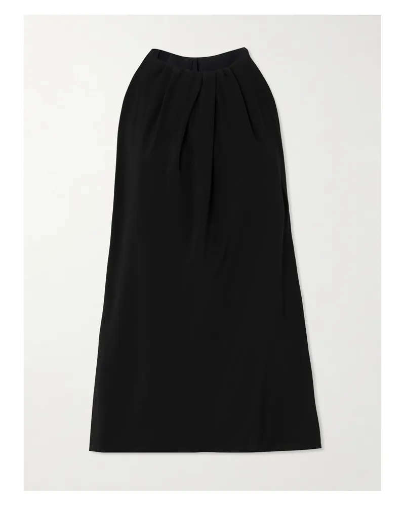 Rick Owens Oberteil Aus Satin Mit Raffungen - Schwarz Schwarz