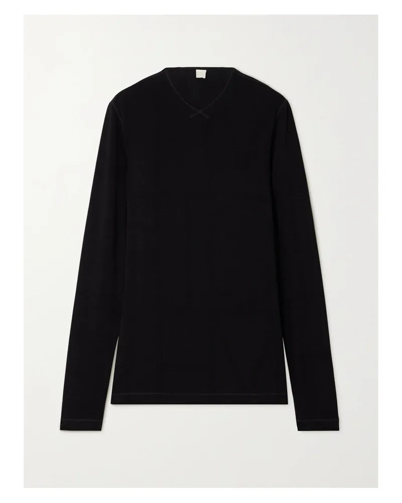 Totême Oberteil Aus Jacquard-strick - Schwarz Schwarz