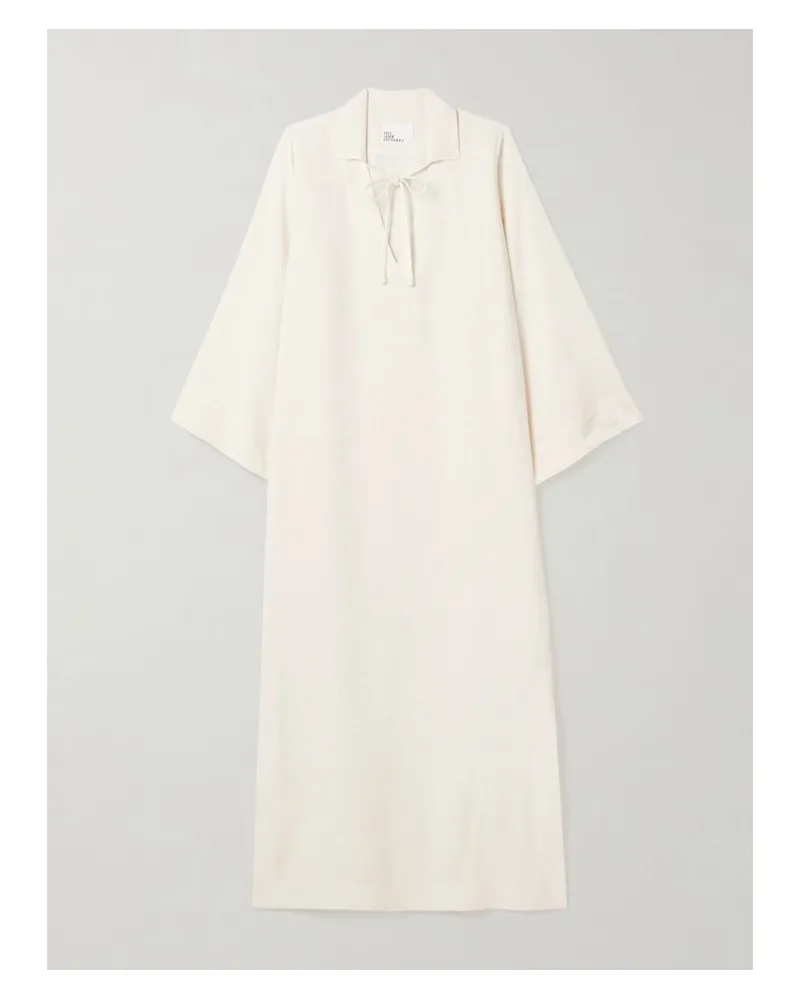 Lisa Marie Fernandez Maxikleid Aus Shantung - Elfenbein Elfenbein