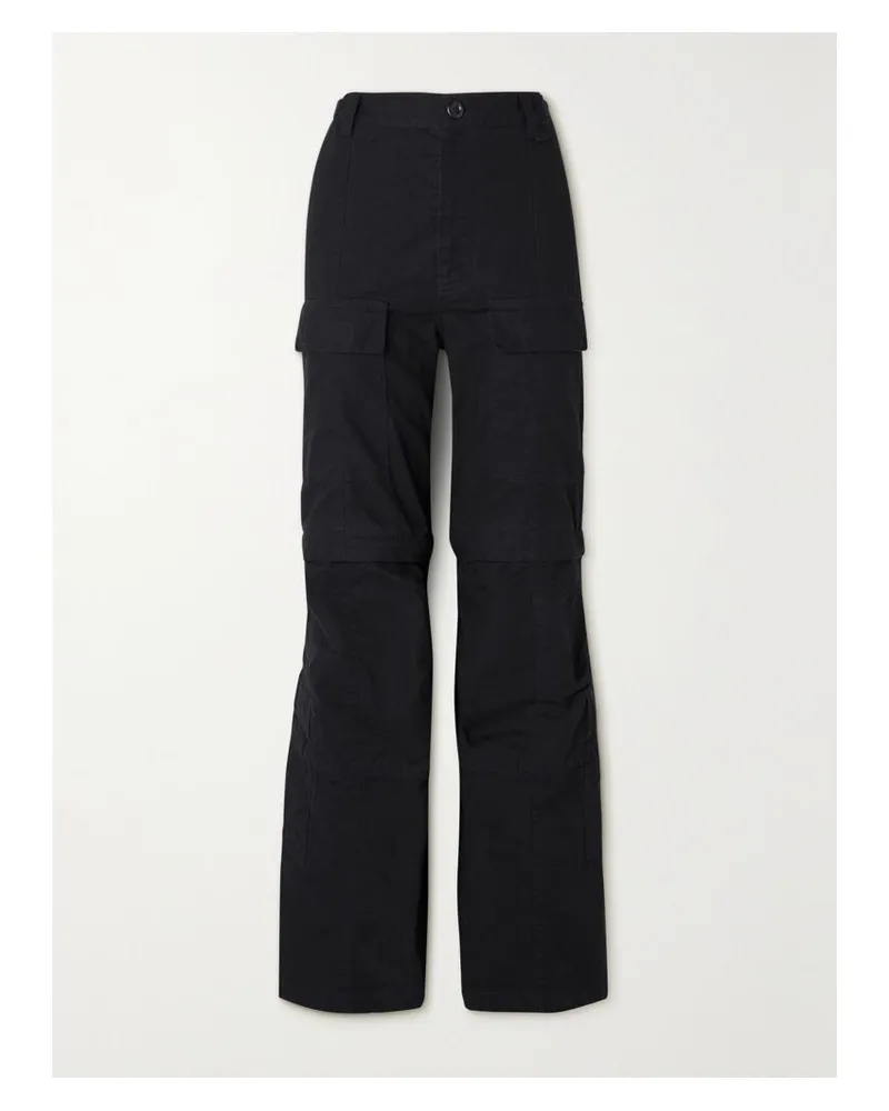 Balenciaga Cargohose Aus Baumwoll-ripstop - Schwarz Schwarz