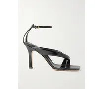 Riva Sandalen Aus Gepolstertem Glanzleder - Schwarz