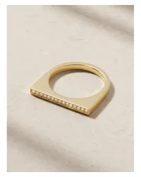 MIZUKI Bar Ring aus 14 Karat  mit Diamanten Gold