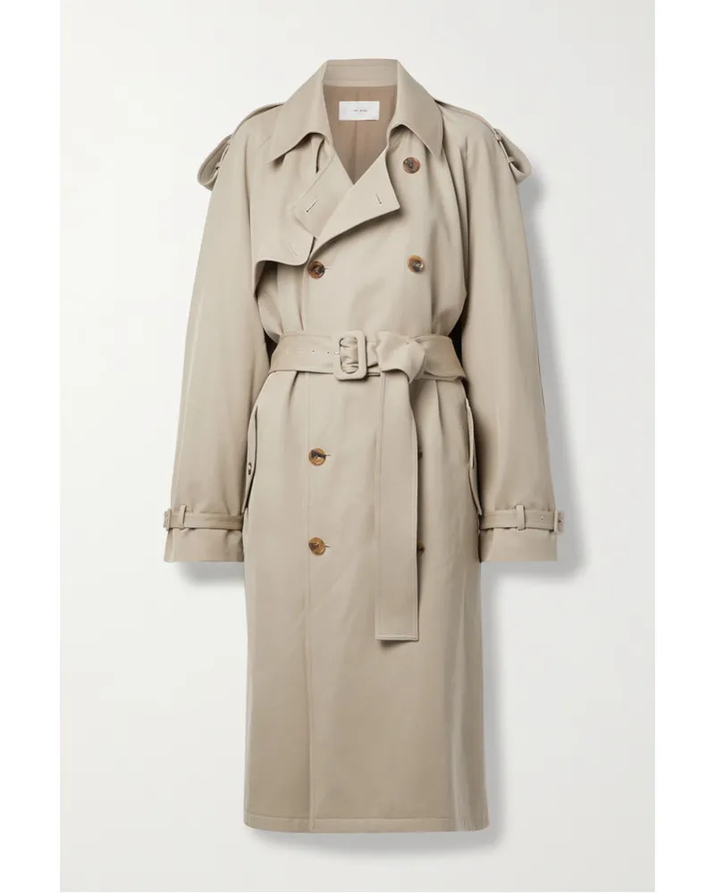 The Row June Trenchcoat aus einer Baumwollgabardine Braun