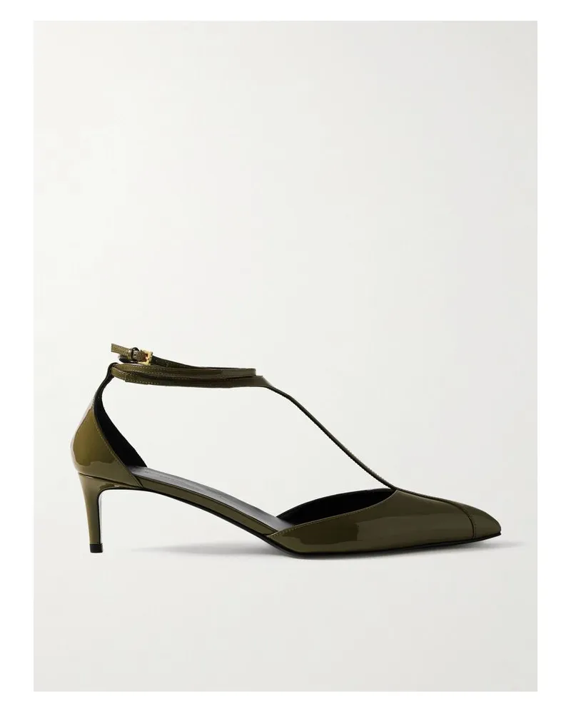 KHAITE Mia Pumps Aus Lackleder - Grün Grün