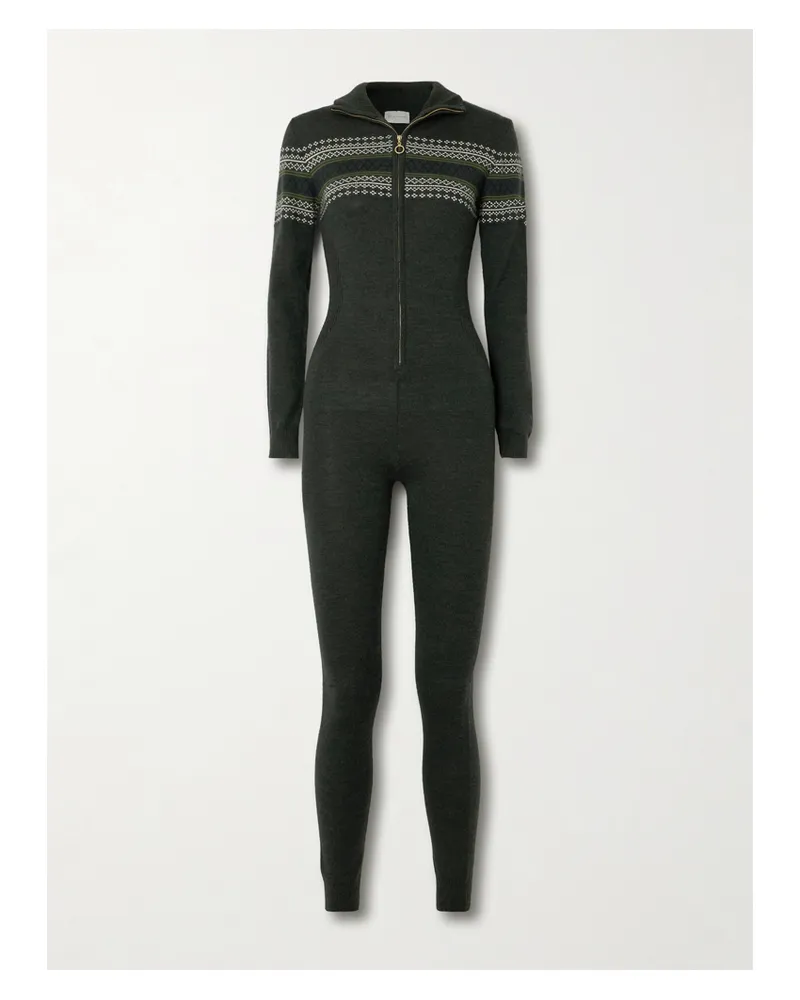 WE NORWEGIANS Setesdal Jumpsuit Aus Merinowolle - Grün Grün