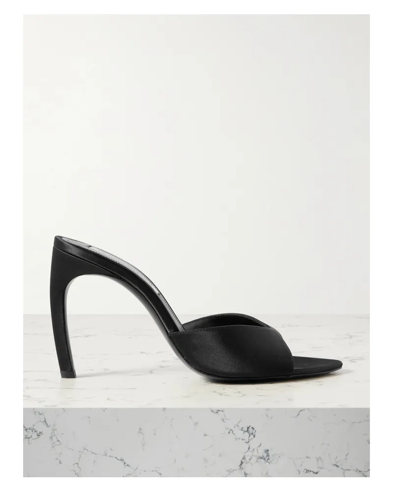 Victoria Beckham Mules Aus Satin - Schwarz Schwarz