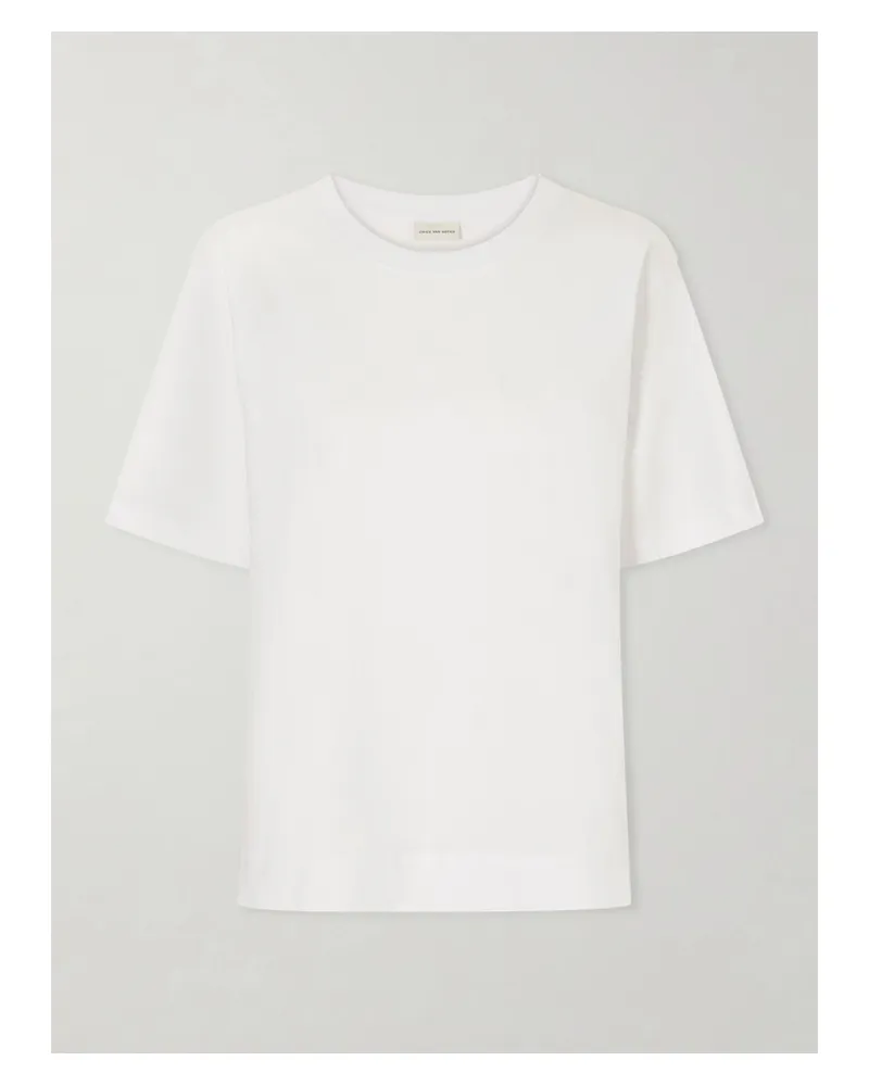 Dries van Noten Heydu Stretch-cotton Jersey T-shirt - White White