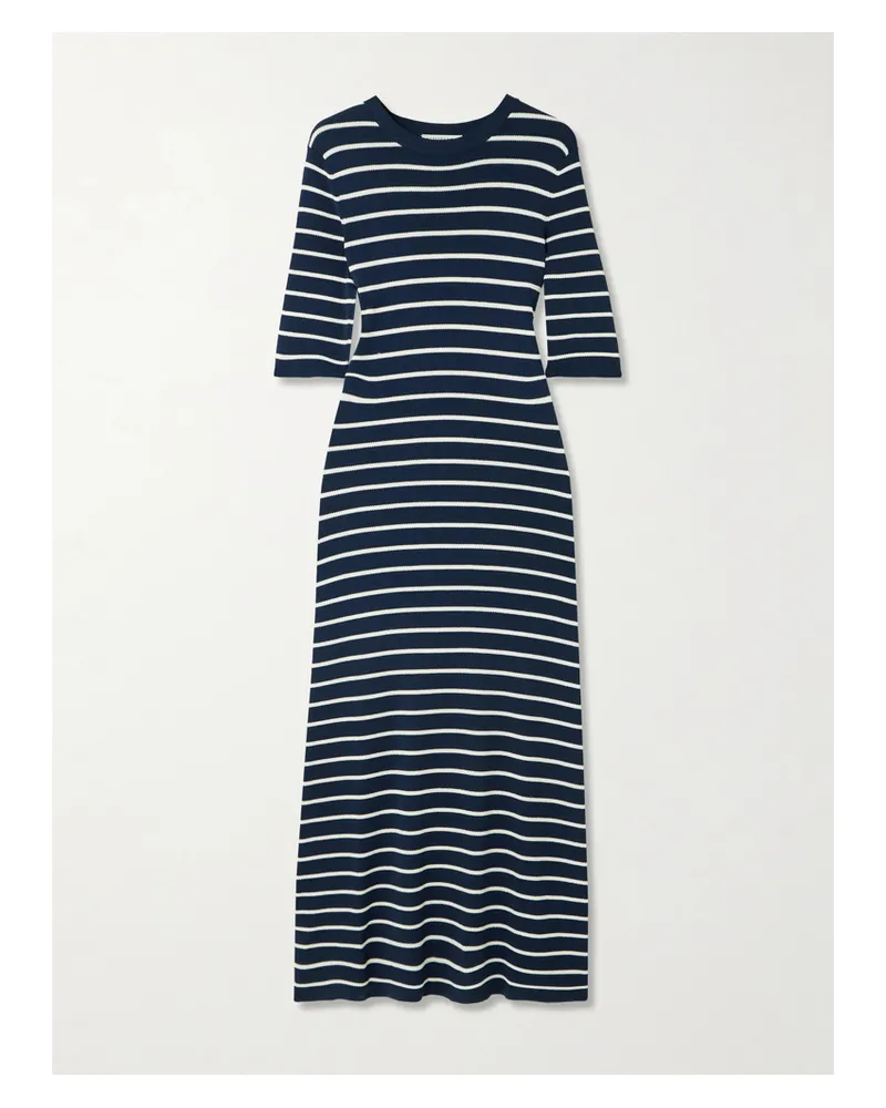 Altuzarra Kitty Midikleid Aus Gestreiftem Jersey - Blau Blau