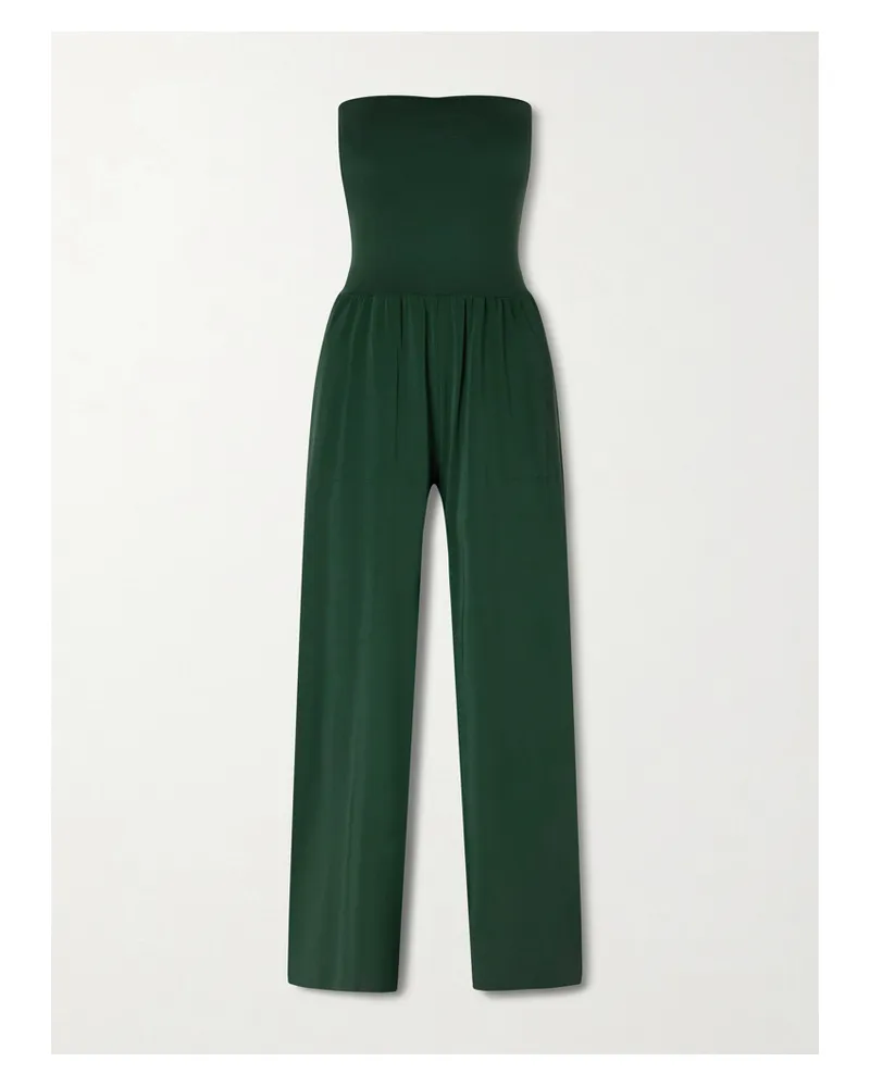 Eres Les Essentiels Dao Wandelbarer Jumpsuit Aus Stretch-jersey - Grün Grün