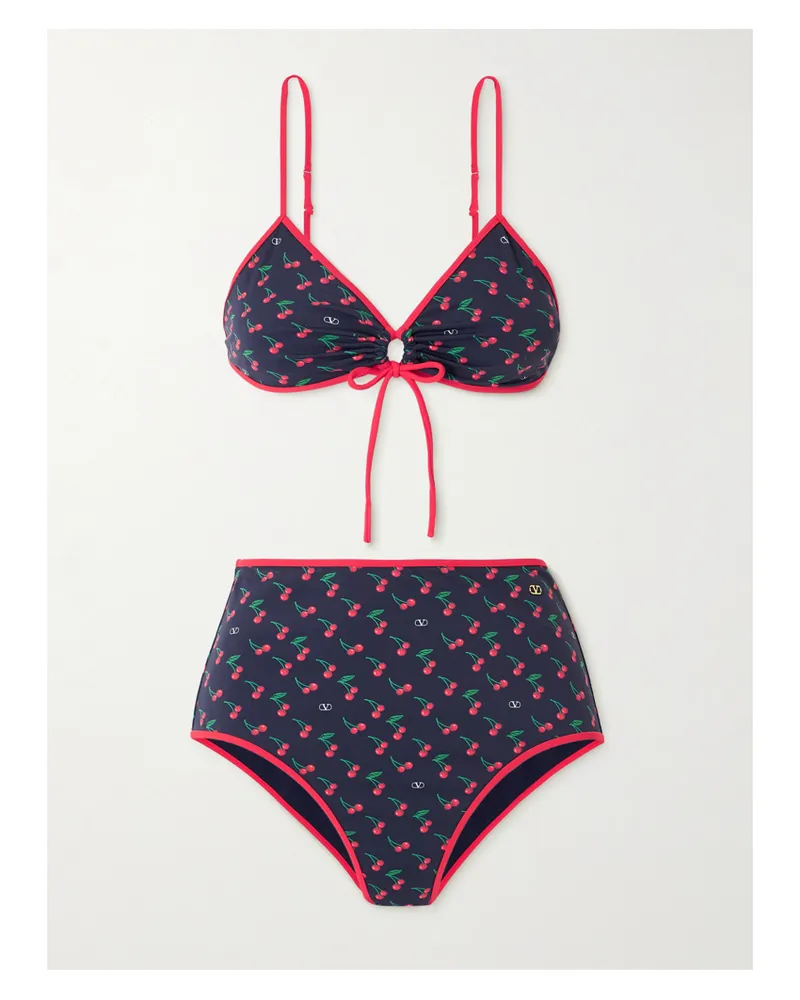 Valentino Garavani Bedruckter Bikini - Blau Blau