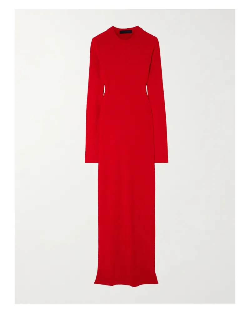 Proenza Schouler Lara Wandelbares Maxikleid Aus Bouclé Mit Cut-out - Rot Rot