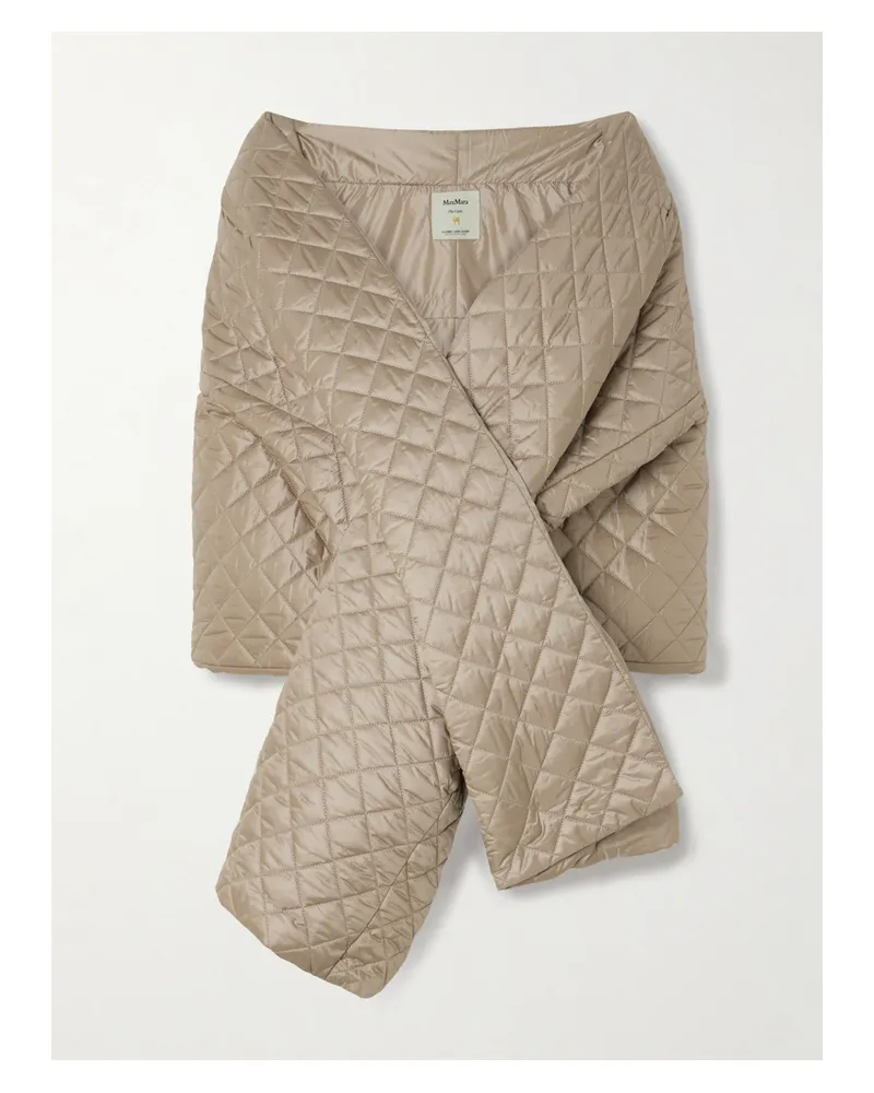 Max Mara The Cube Susanna Stola Aus Gestepptem Shell - Neutral Neutral